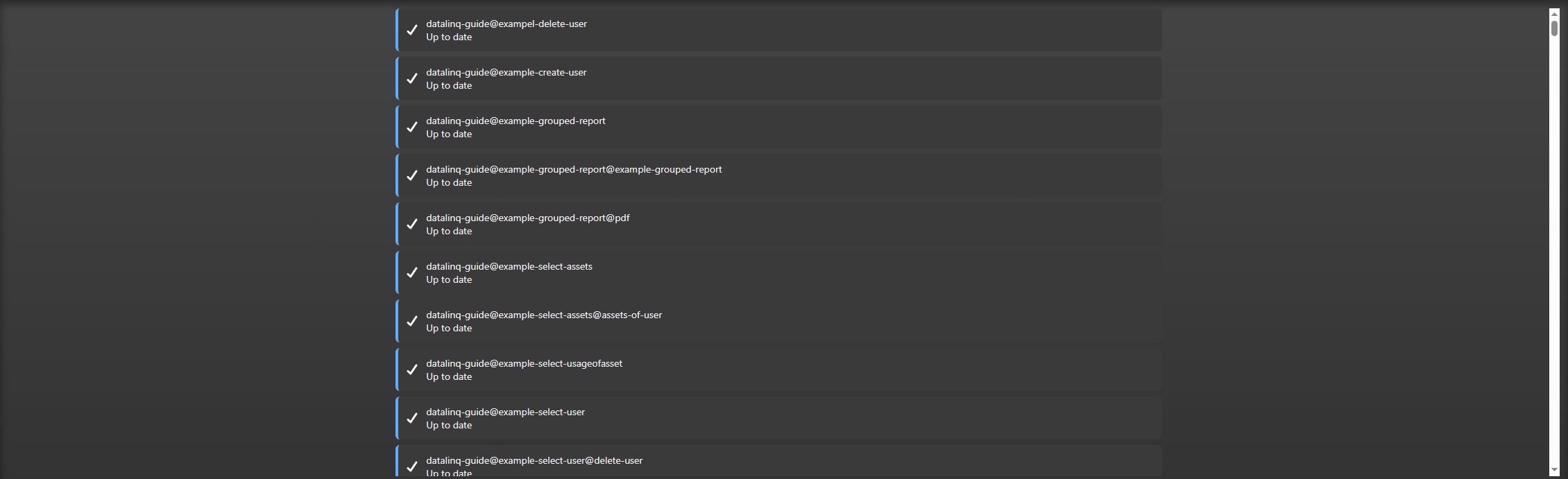 Snapshot Status zeigt alle Dateien als aktuell
