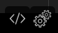 Editor view with code and settings mode