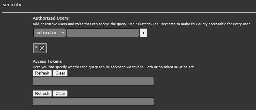 Set permissions